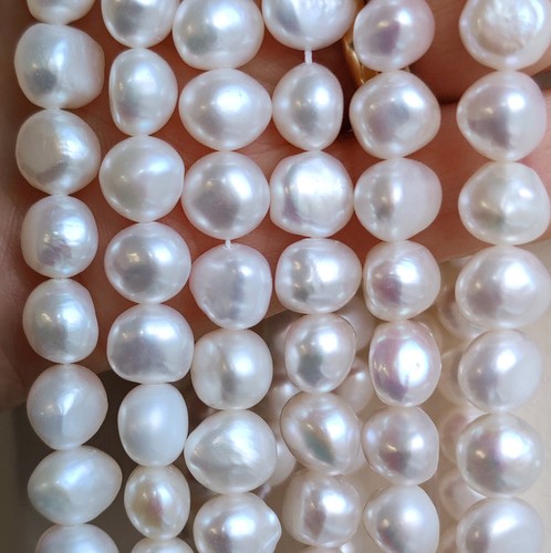 White baroque freshwater - white,
