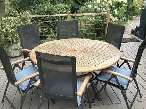 Teak garden table m - garden,