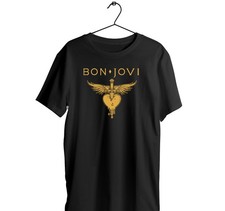 Bon Jovi logo Black  T-Shirt I