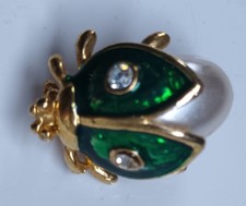 Vintage Rare Green Enamel