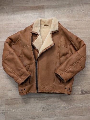 Vintage leather real sheepskin - vintage,