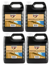 Bartoline Creocote Oil Based Timber Treatment Light Brown Creosote 4L Multi Pack
