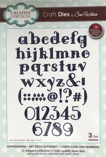 Art deco alphabet die set - deco,