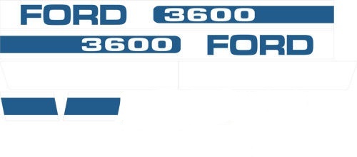 Ford 3600 tractor decal set - decal,