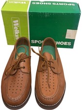 Welkin Bideford Leather Bowls Shoes Brown Lace Up - UK 7.5