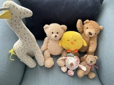 Marks and Spencer Soft Toy Bundle Bears Giraffe Duck Mouse X 6 Toys