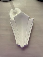 Art Deco Style White Plaster Ceiling Corners Cornice 5x3.5 Inches