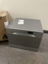 Russell Hobbs RHTTDW6S Silver Table Top Dishwasher with 6 Programmes - DENTED