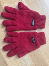 Austin Reed Red Woolen Insulated Gloves, Unisex, Size L/XL, Very Good Condition