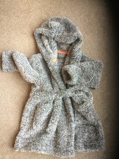 Boys Grey Fleece Dressing Gown