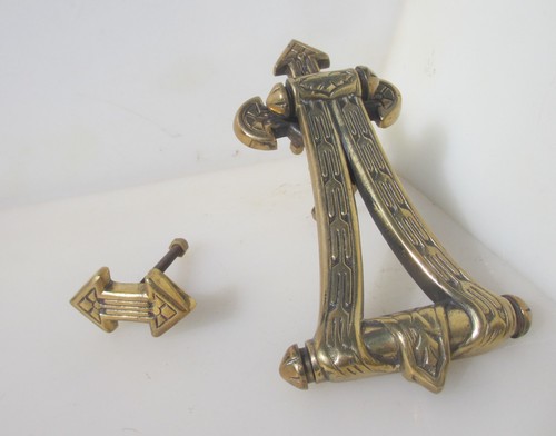 Antique brass door - brass,