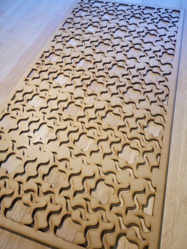 Wavy trellis decorative screen - trellis,