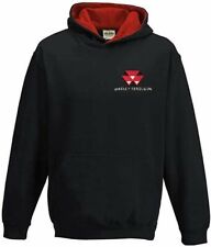 Kids/Childs Massey Ferguson Contrast Hoodie- Embroidered- 3-4 yrs -12-13 yrs