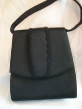 Unusual Shaped Black Satin