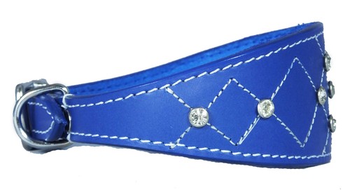 Dark blue leather - dark, whippet