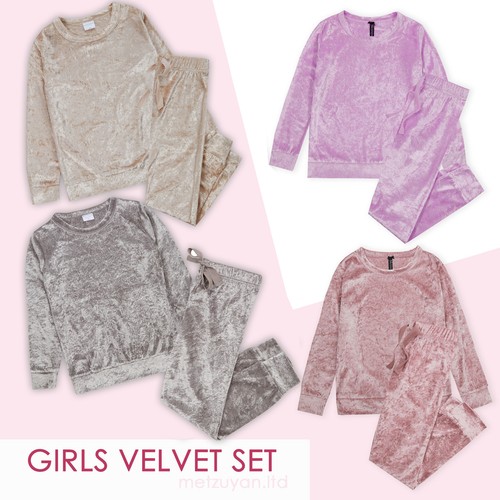 Kids girls velour set - kids,