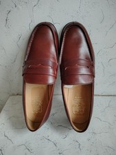 Saxone Skye Men's Brown Penny Loafers Shoes UK 10 EUR 44 made in Britain. Unworn