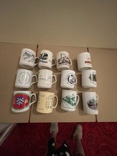 VINTAGE JOB LOT OF 12 CERAMIC CHINA RAILWAY MUGS ALL STYLES AND DIFFERENT DESIGN