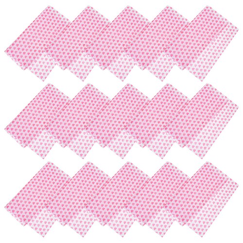 Pink heart wax paper - heart,