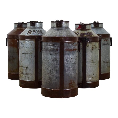 Large vintage metal milk churn - vintage,