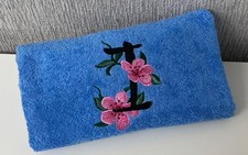 Personalised Blossom Monogram Towels, Luxury 600 gms Bath Towels, Any Initial