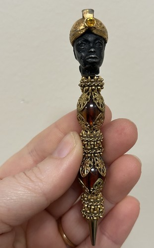 Vintage florenza gold metal - gold,