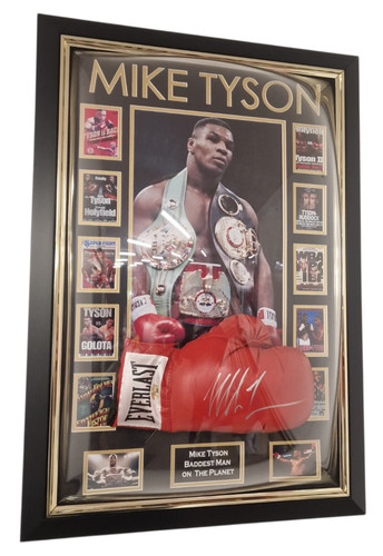 Framed mike tyson - tyson, signed