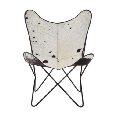Black and white - black, cowhide