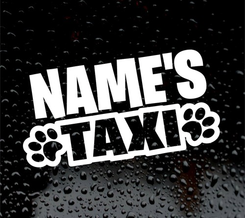 Custom dog taxi - custom, sticker