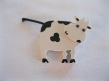 Stunning White and Black Cow