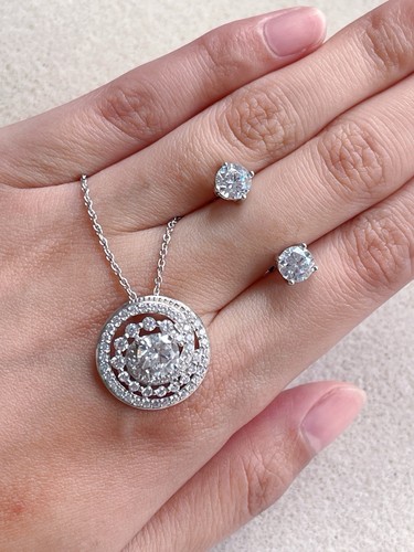 Diamonique qvc sterling - diamonique, silver