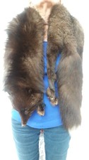 VINTAGE Brown Fox Fur Stole /