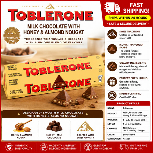 Toblerone swiss milk chocolate - milk,