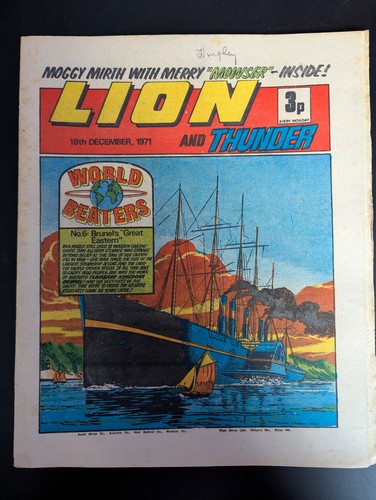 Lion and thunder - comic, 18th