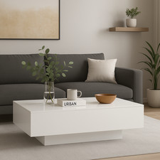 Low Coffee Table Modern White