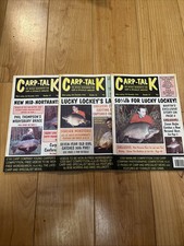 3 X Vintage Carp Talk Fishing Magazine Issues 25,26,27