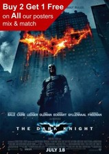 Batman The Dark Knight 2008 Movie Poster A5 A4 A3 A2 A1