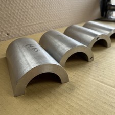 Thick Aluminium Solid Half Round Plate Tube 15 mm Thick plate
