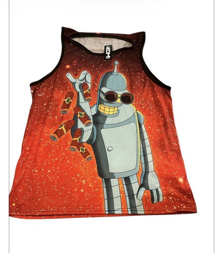Futurama bender tank - xl, top