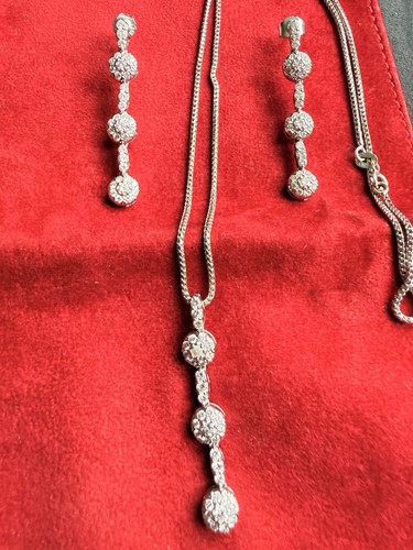 Genuine diamond drop earrings - genuine,