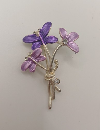 Purple enamel dragonflies - purple,