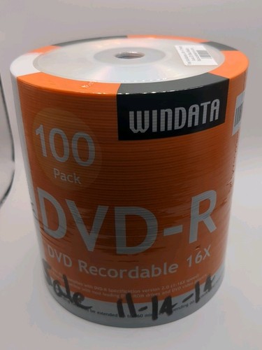 Windata dvd 100 pack - dvd-r, 16x