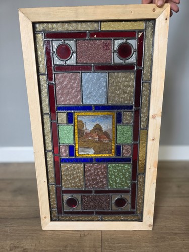 1900 antique leaded glass