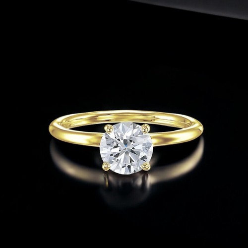 Diamond ring engagement - ring, gold
