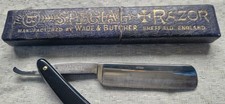 Wade & Butcher Special Straight Cut Throat Razors Restored Shave Ready With Box