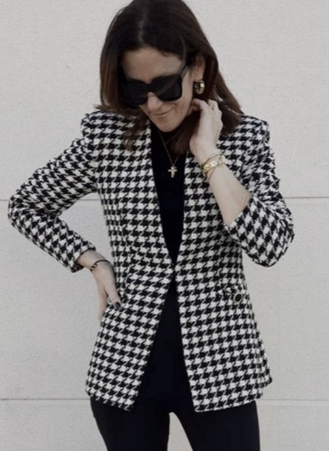 Zara textured houndstooth - textured,