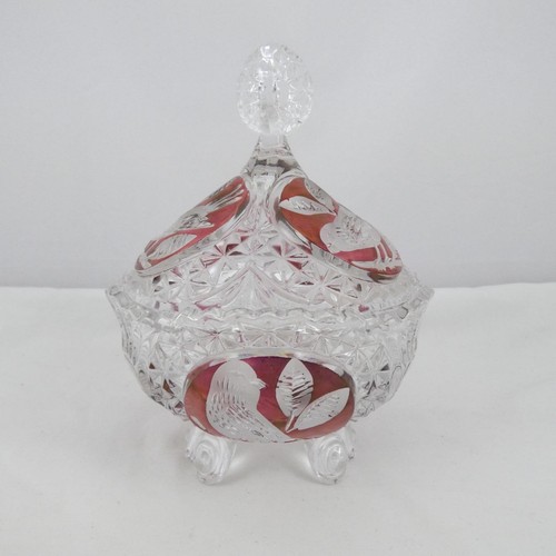 Hofbauer red bird crystal - red,