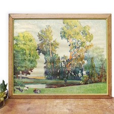 Vintage Framed Landscape Print