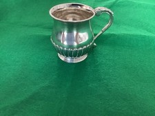 Antique Solid Silver Christening Mug