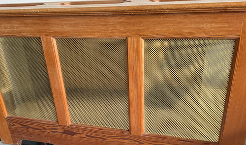 Bespoke radiator cover gold - radiator,